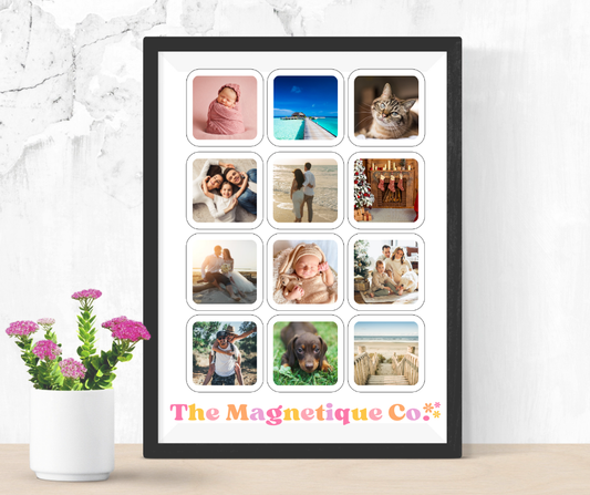Personalised Photo Magnet – Set of 12 (5cm x 5cm)